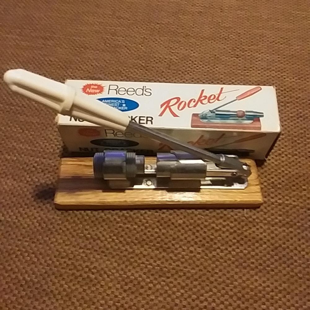 Rocket White and Silver Nutcracker